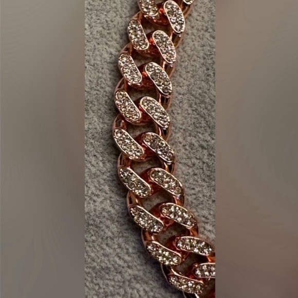 Elegant Rose Gold Women's Necklace N102 - Picture 7 of 8